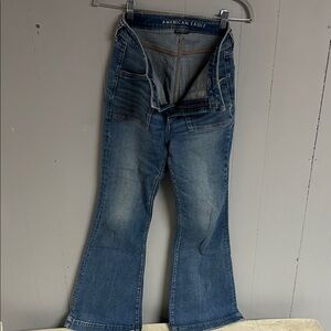 American Eagle Outfitters Women's Flare Blue Jeans
